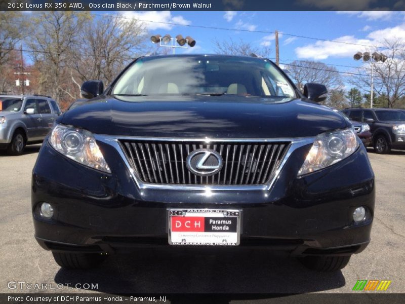 Obsidian Black / Parchment/Brown Walnut 2010 Lexus RX 350 AWD