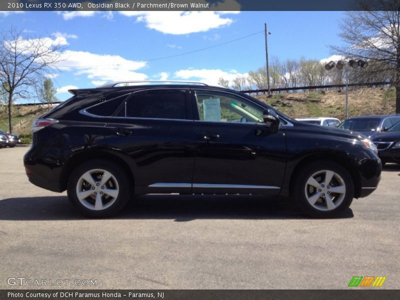 Obsidian Black / Parchment/Brown Walnut 2010 Lexus RX 350 AWD