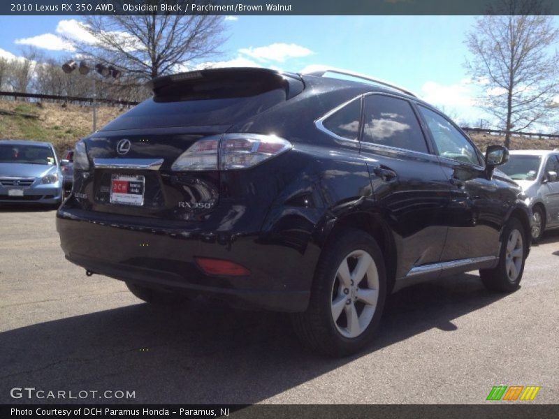 Obsidian Black / Parchment/Brown Walnut 2010 Lexus RX 350 AWD