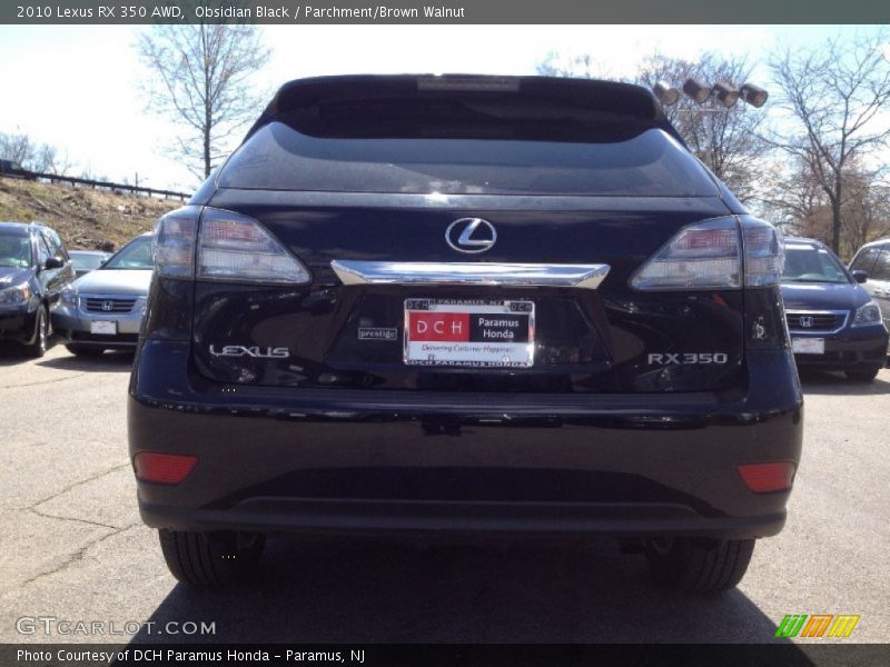 Obsidian Black / Parchment/Brown Walnut 2010 Lexus RX 350 AWD