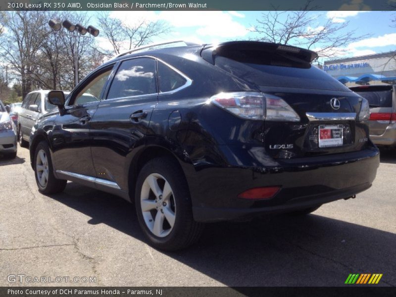 Obsidian Black / Parchment/Brown Walnut 2010 Lexus RX 350 AWD