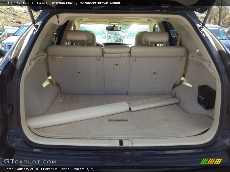 Obsidian Black / Parchment/Brown Walnut 2010 Lexus RX 350 AWD
