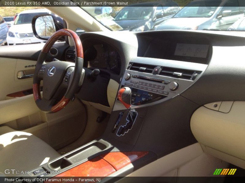 Obsidian Black / Parchment/Brown Walnut 2010 Lexus RX 350 AWD