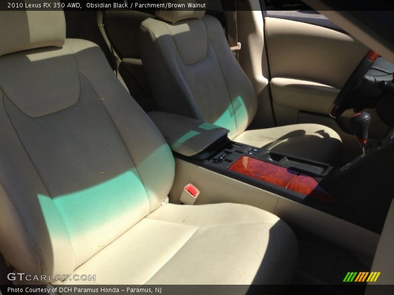 Obsidian Black / Parchment/Brown Walnut 2010 Lexus RX 350 AWD