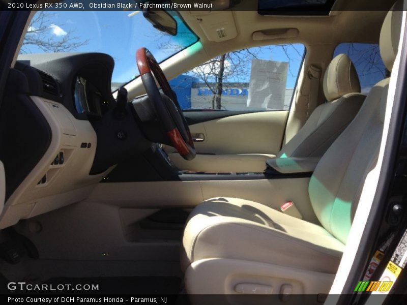 Obsidian Black / Parchment/Brown Walnut 2010 Lexus RX 350 AWD