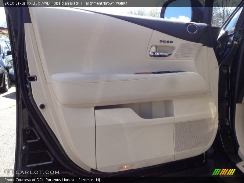 Obsidian Black / Parchment/Brown Walnut 2010 Lexus RX 350 AWD