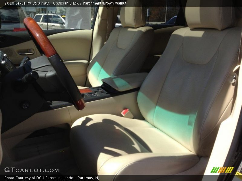Obsidian Black / Parchment/Brown Walnut 2010 Lexus RX 350 AWD