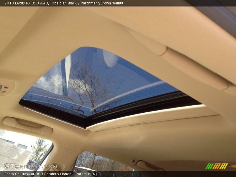 Obsidian Black / Parchment/Brown Walnut 2010 Lexus RX 350 AWD