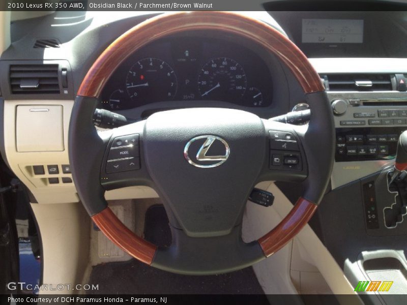 Obsidian Black / Parchment/Brown Walnut 2010 Lexus RX 350 AWD
