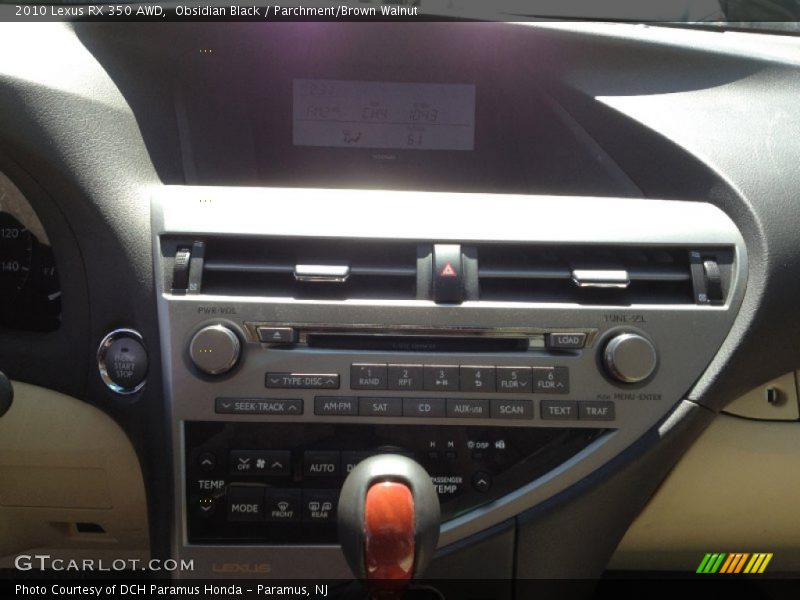 Obsidian Black / Parchment/Brown Walnut 2010 Lexus RX 350 AWD
