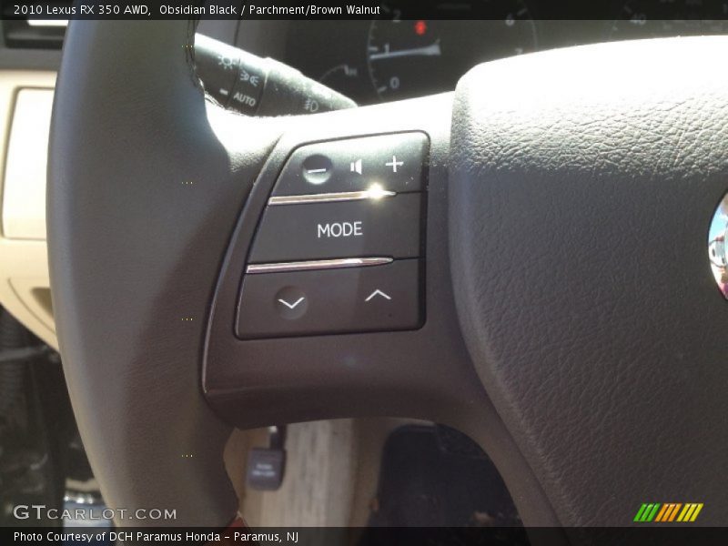 Obsidian Black / Parchment/Brown Walnut 2010 Lexus RX 350 AWD