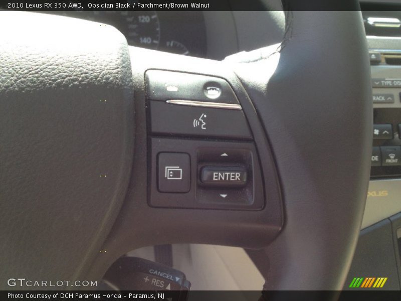 Obsidian Black / Parchment/Brown Walnut 2010 Lexus RX 350 AWD