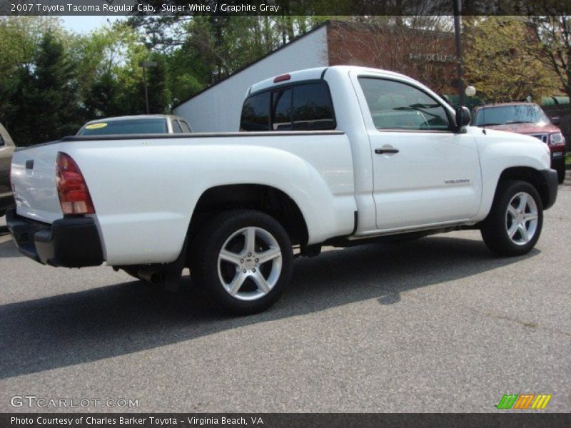 Super White / Graphite Gray 2007 Toyota Tacoma Regular Cab