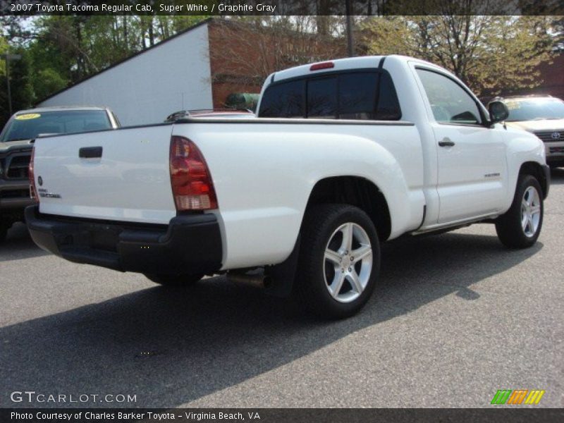 Super White / Graphite Gray 2007 Toyota Tacoma Regular Cab