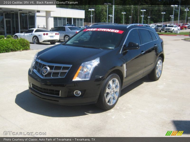 Black Raven / Ebony/Titanium 2010 Cadillac SRX V6