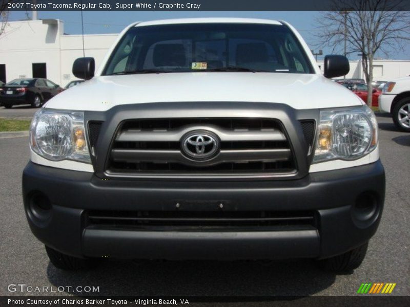 Super White / Graphite Gray 2007 Toyota Tacoma Regular Cab