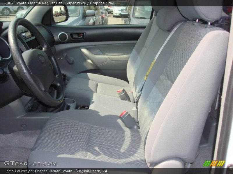 Super White / Graphite Gray 2007 Toyota Tacoma Regular Cab