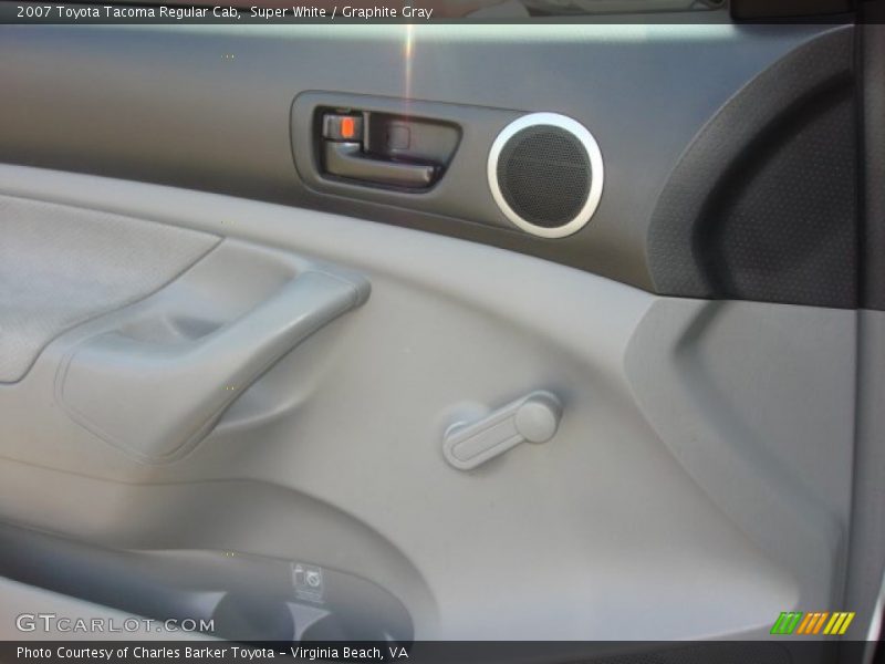 Super White / Graphite Gray 2007 Toyota Tacoma Regular Cab