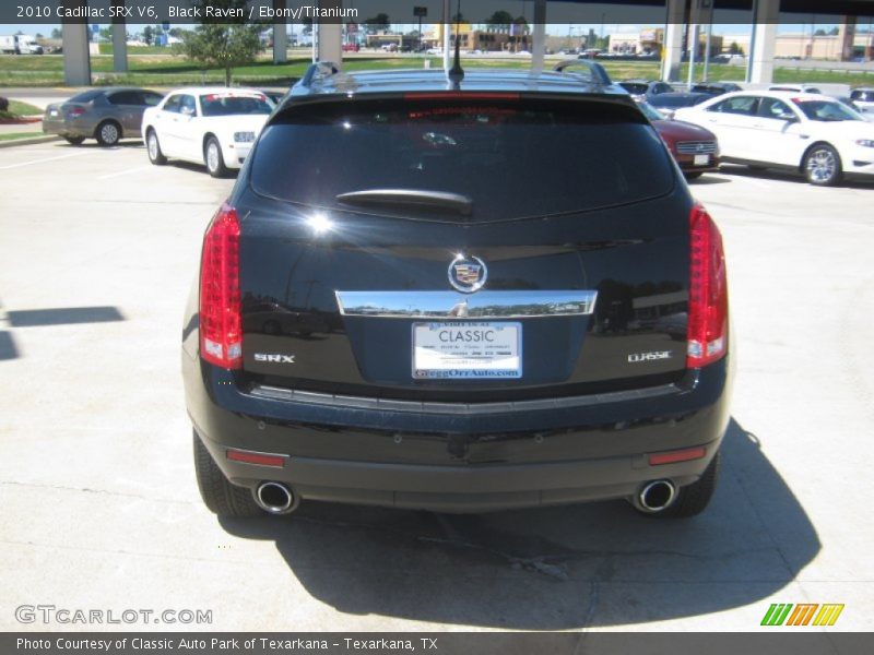 Black Raven / Ebony/Titanium 2010 Cadillac SRX V6