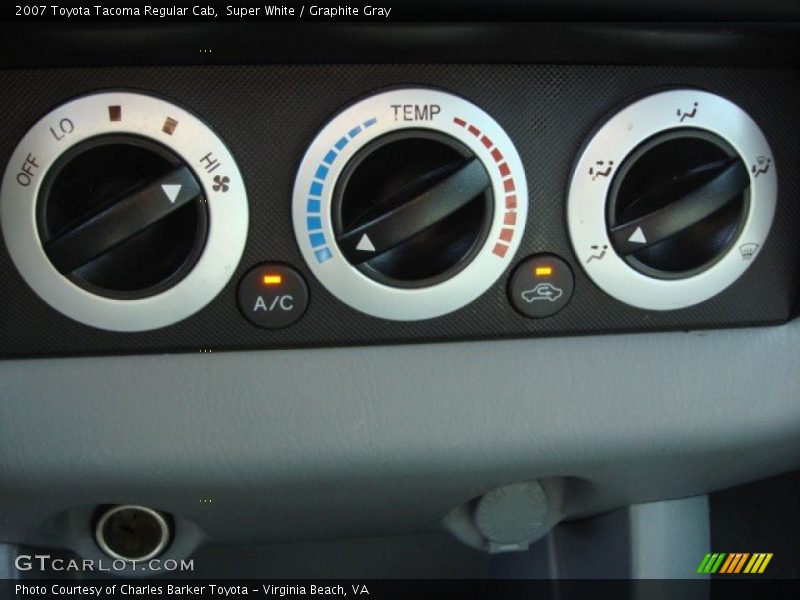 Super White / Graphite Gray 2007 Toyota Tacoma Regular Cab