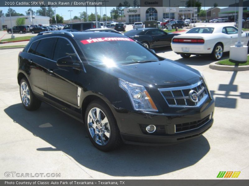 Black Raven / Ebony/Titanium 2010 Cadillac SRX V6