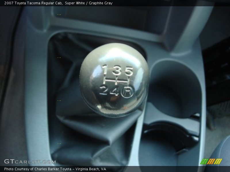 Super White / Graphite Gray 2007 Toyota Tacoma Regular Cab