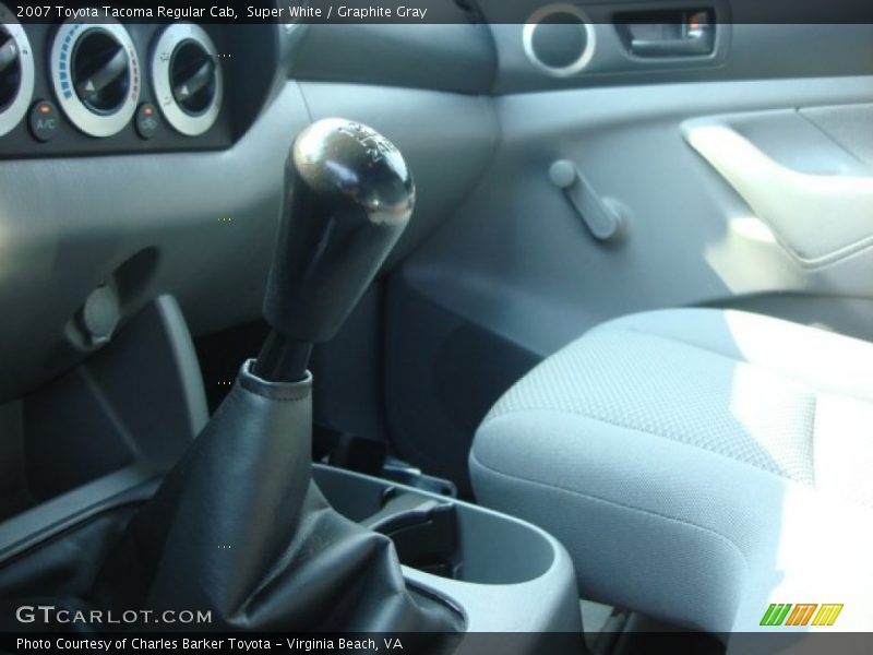 Super White / Graphite Gray 2007 Toyota Tacoma Regular Cab