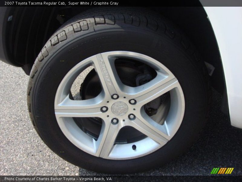 Super White / Graphite Gray 2007 Toyota Tacoma Regular Cab