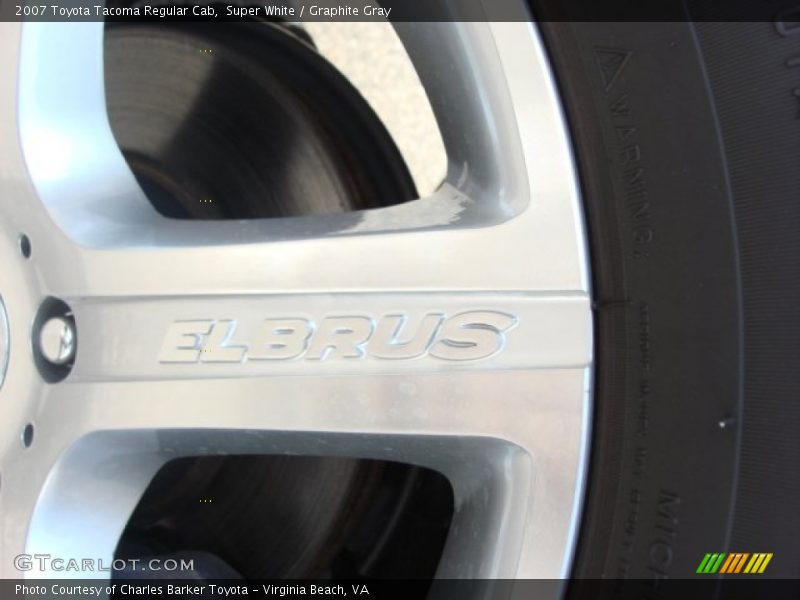 Super White / Graphite Gray 2007 Toyota Tacoma Regular Cab