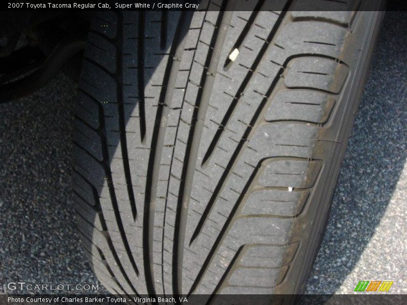 Super White / Graphite Gray 2007 Toyota Tacoma Regular Cab