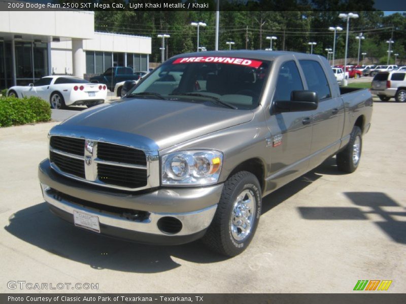 Light Khaki Metallic / Khaki 2009 Dodge Ram 2500 SXT Mega Cab