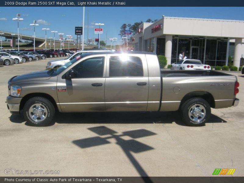 Light Khaki Metallic / Khaki 2009 Dodge Ram 2500 SXT Mega Cab
