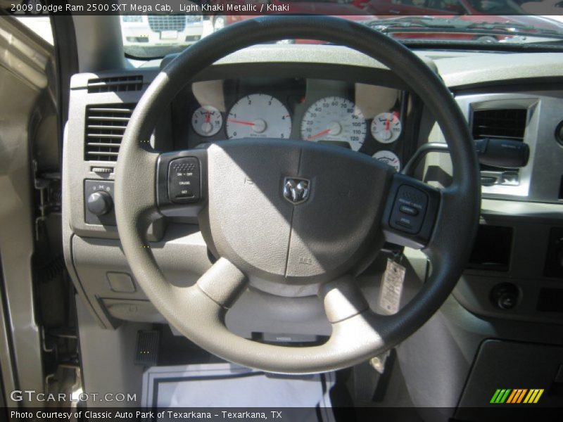 Light Khaki Metallic / Khaki 2009 Dodge Ram 2500 SXT Mega Cab