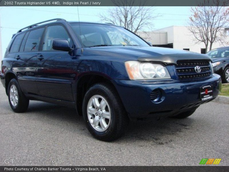 Indigo Ink Pearl / Ivory 2002 Toyota Highlander V6 4WD
