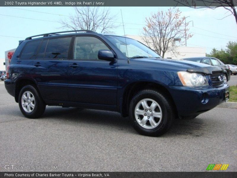 Indigo Ink Pearl / Ivory 2002 Toyota Highlander V6 4WD