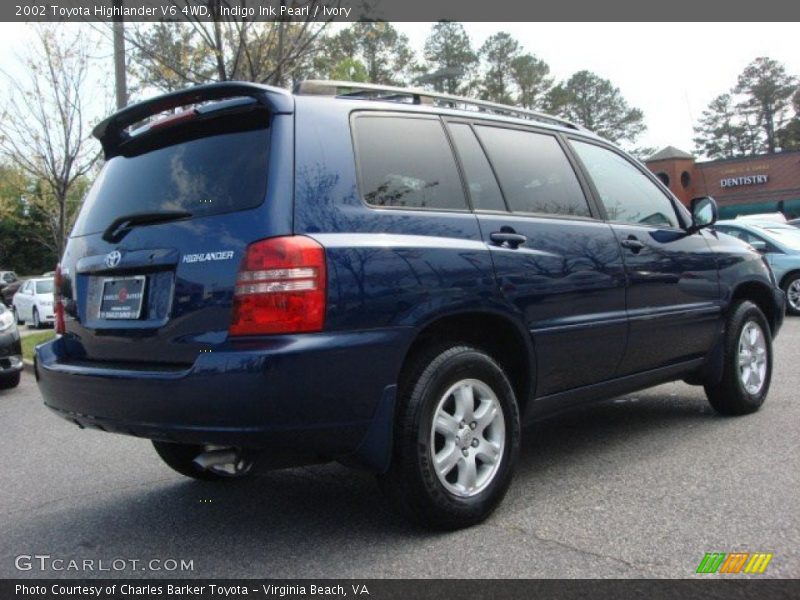 Indigo Ink Pearl / Ivory 2002 Toyota Highlander V6 4WD