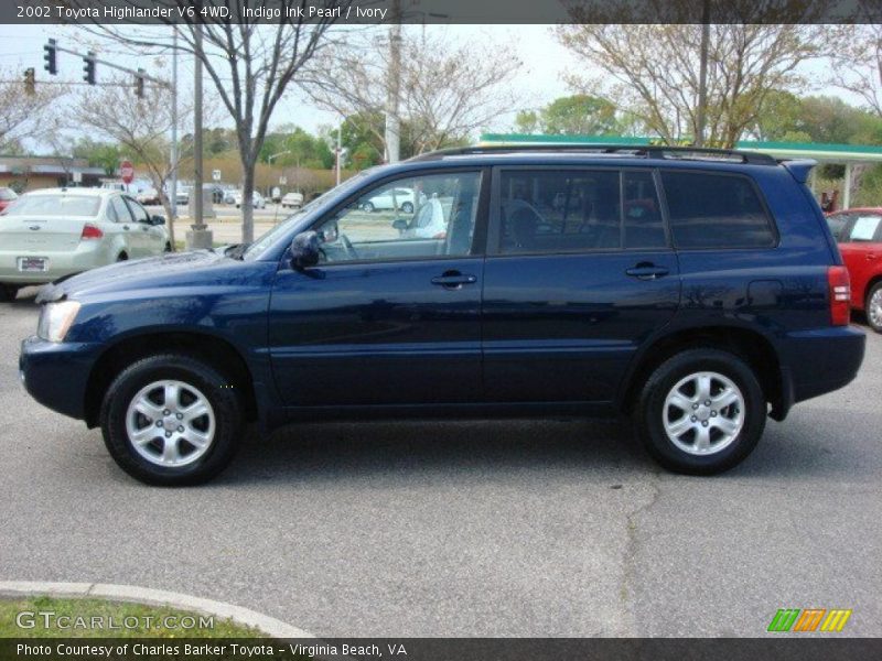 Indigo Ink Pearl / Ivory 2002 Toyota Highlander V6 4WD
