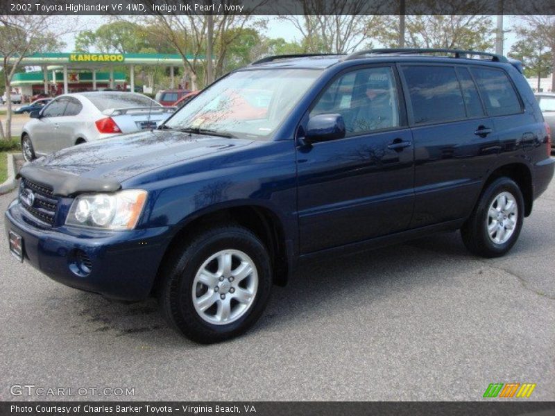 Indigo Ink Pearl / Ivory 2002 Toyota Highlander V6 4WD