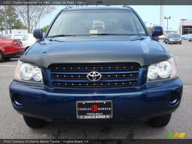 Indigo Ink Pearl / Ivory 2002 Toyota Highlander V6 4WD