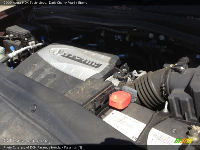 Dark Cherry Pearl / Ebony 2009 Acura MDX Technology