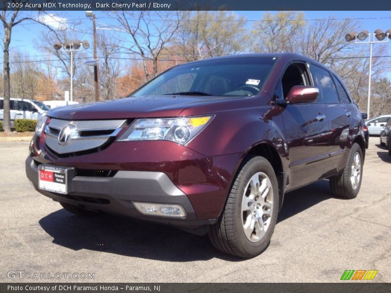 Dark Cherry Pearl / Ebony 2009 Acura MDX Technology