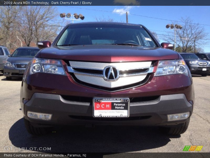 Dark Cherry Pearl / Ebony 2009 Acura MDX Technology