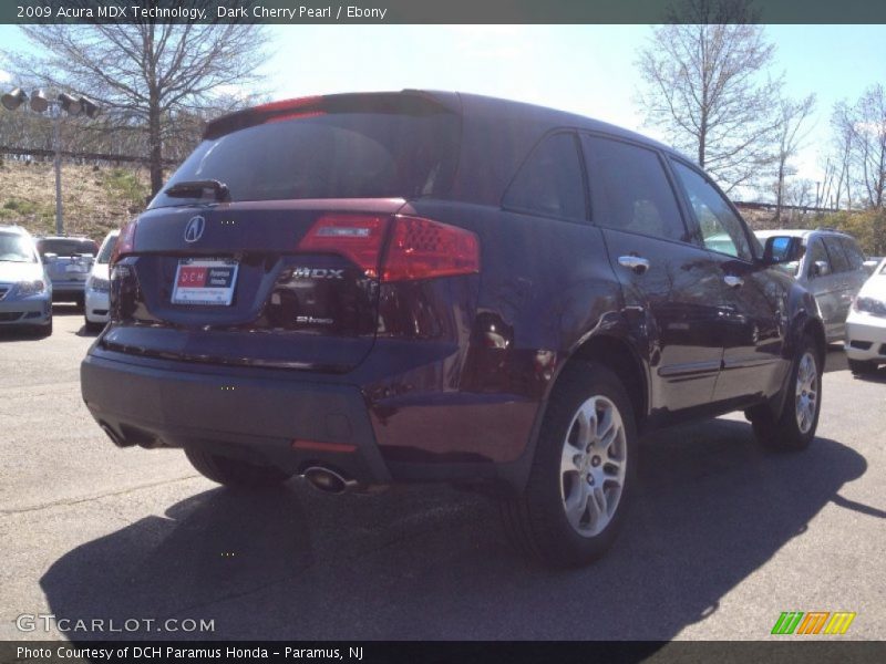Dark Cherry Pearl / Ebony 2009 Acura MDX Technology