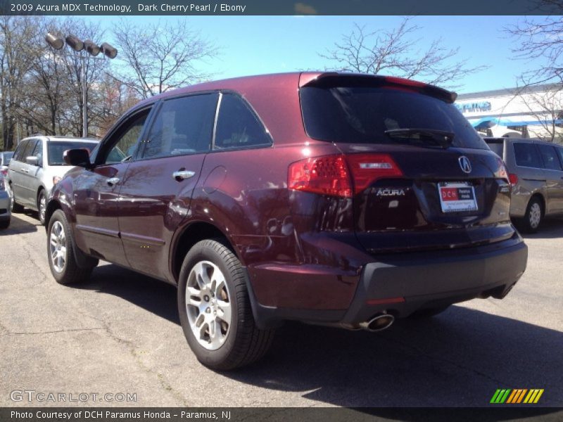 Dark Cherry Pearl / Ebony 2009 Acura MDX Technology