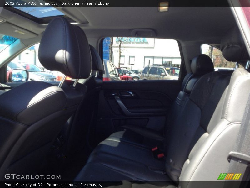 Dark Cherry Pearl / Ebony 2009 Acura MDX Technology