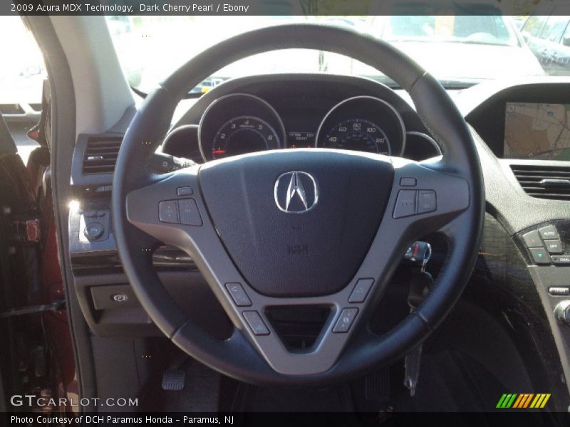 Dark Cherry Pearl / Ebony 2009 Acura MDX Technology