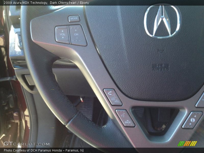 Dark Cherry Pearl / Ebony 2009 Acura MDX Technology