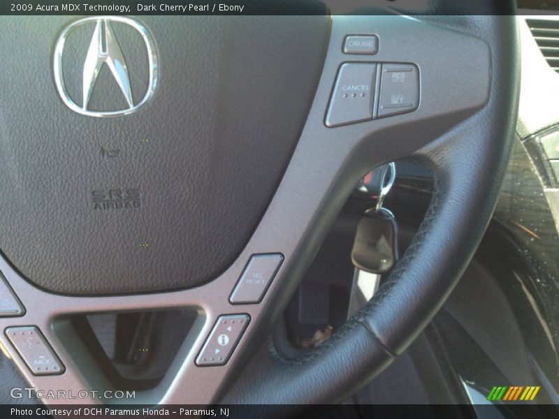 Dark Cherry Pearl / Ebony 2009 Acura MDX Technology