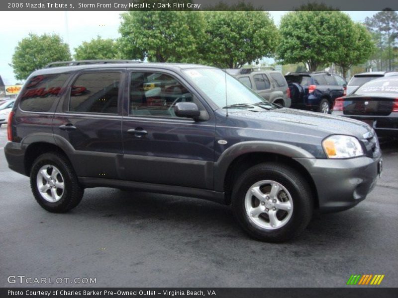Storm Front Gray Metallic / Dark Flint Gray 2006 Mazda Tribute s