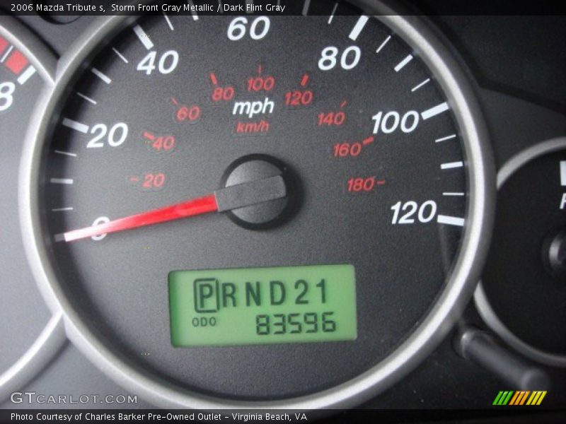 Storm Front Gray Metallic / Dark Flint Gray 2006 Mazda Tribute s